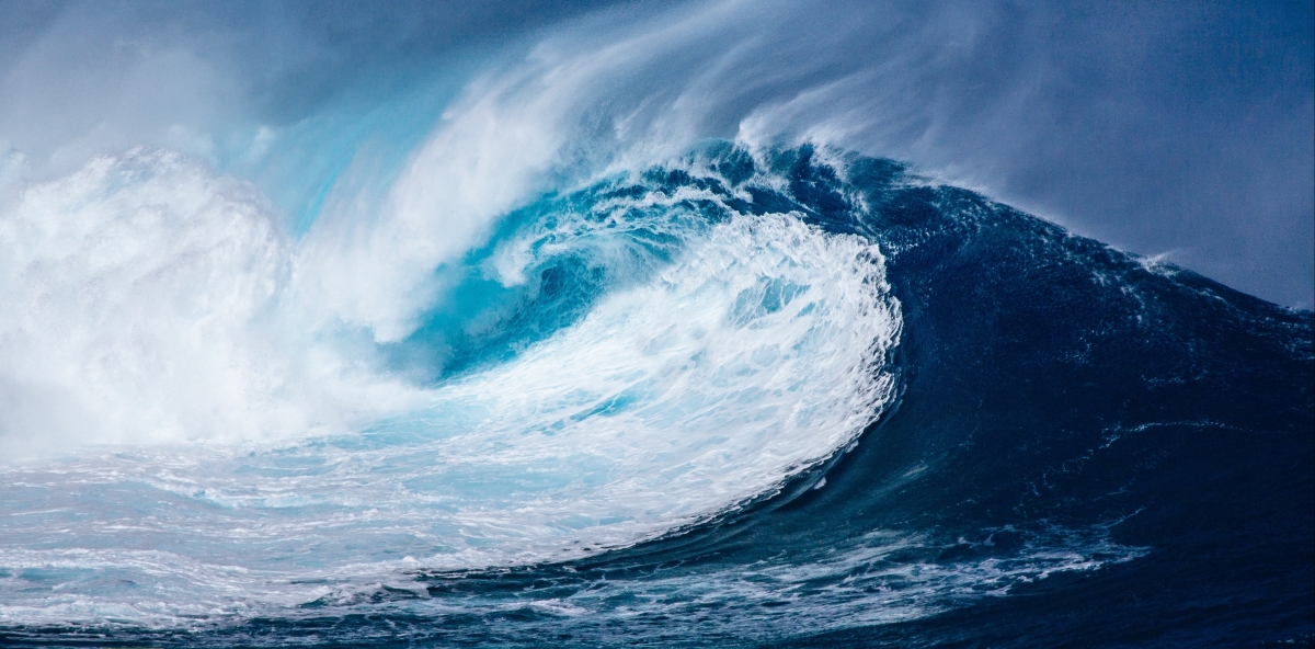 大西洋 太平洋 深蓝色的海洋 巨大的海浪4k图片