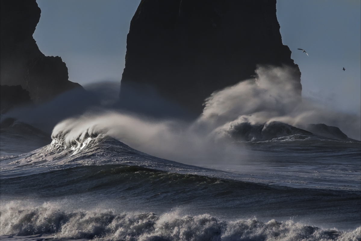 太平洋沿岸 海洋 海浪风景4k壁纸