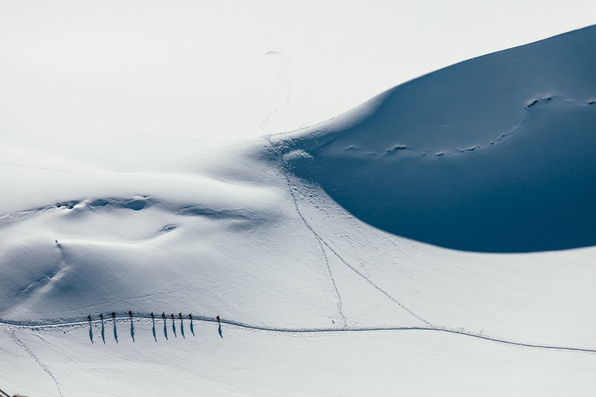 雪 冬天 徒步旅行 4k风景图片