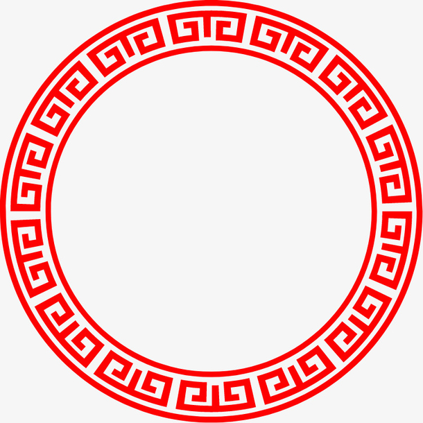 中国传统古典回纹边框元素