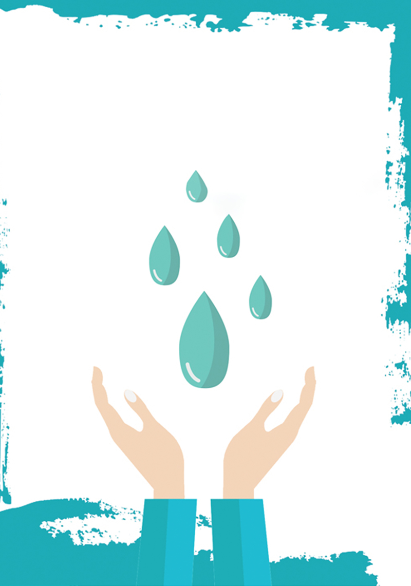 爱护地球保护水资源海报背景