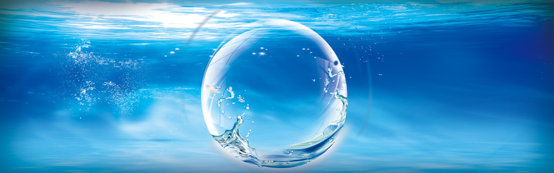 海底透明泡泡背景图