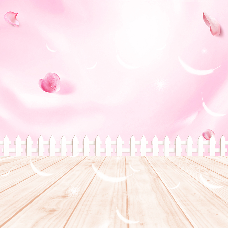 粉色花瓣主图背景素材