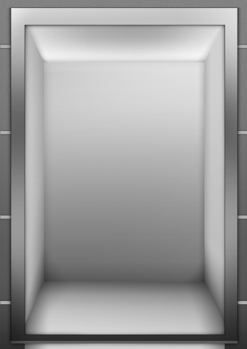 四角科技电梯简约金属边框背景