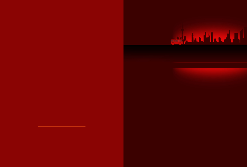 简约城市红色背景素材