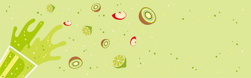 夏日清新自然饮品绿色海报背景