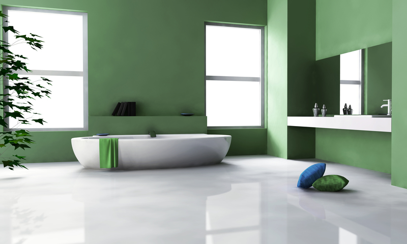绿色环保时尚简约室内卫浴装修背景素材