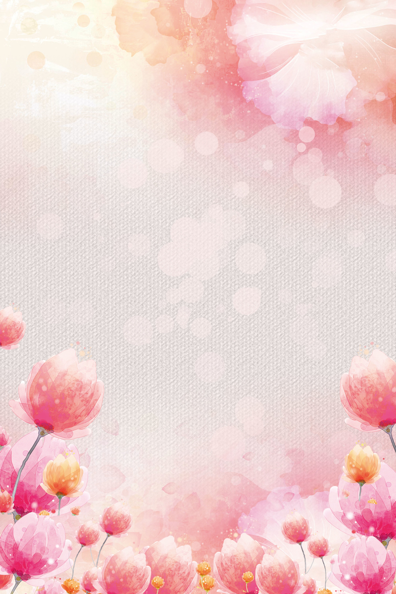 粉色手绘清新3.8女神节妇女节海报