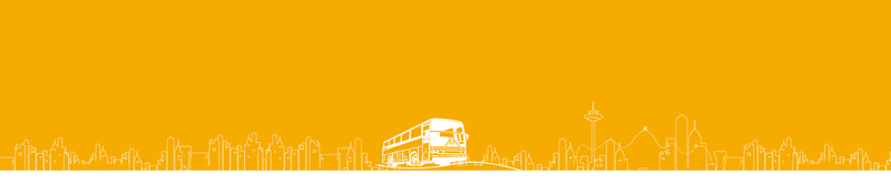 黄色公交车手绘背景图案