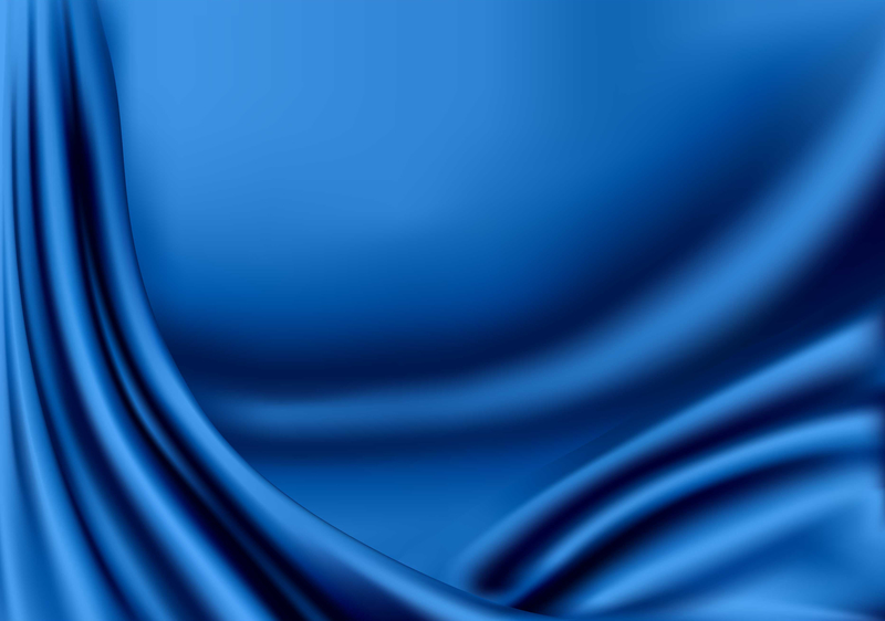 蓝色布艺丝绸褶皱矢量背景