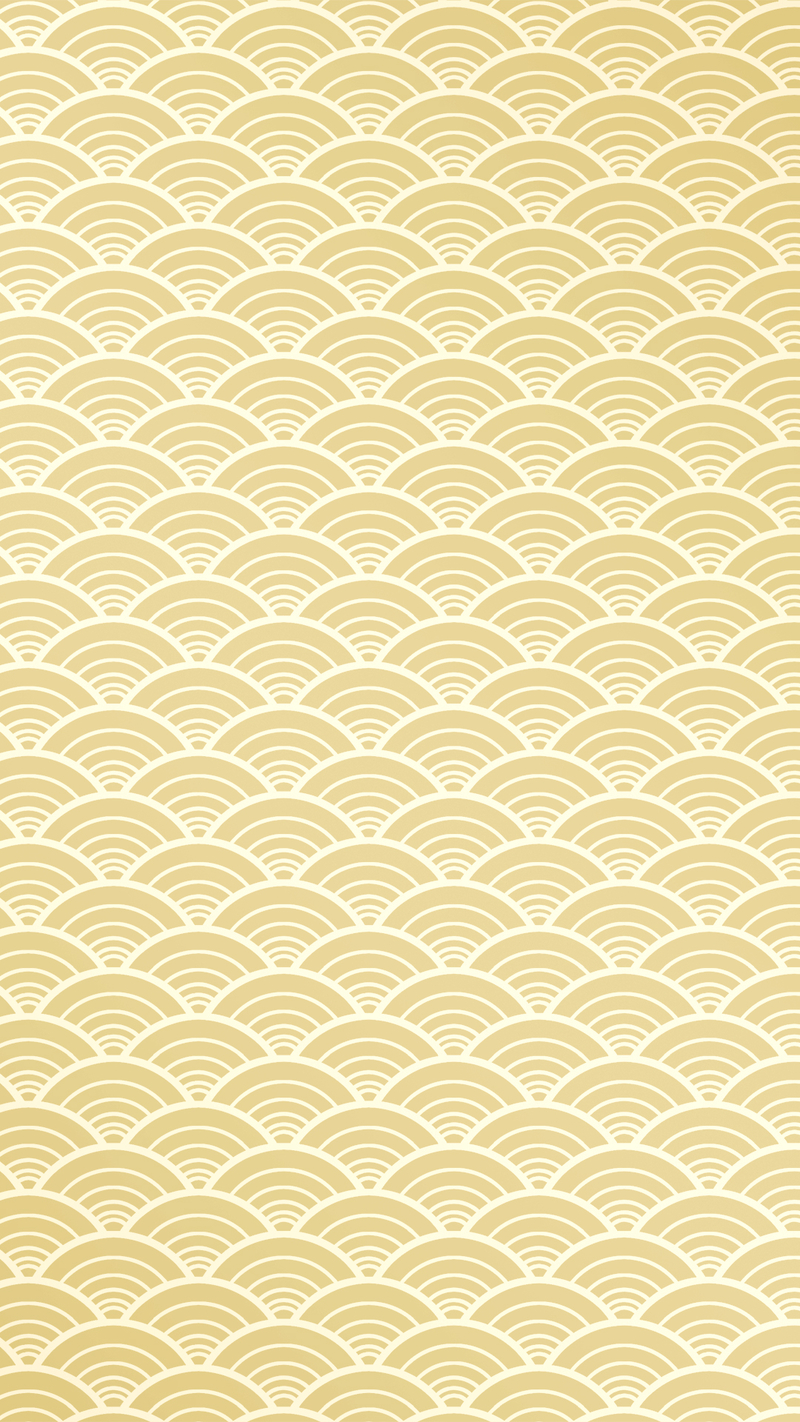 黄色波浪纹花纹psd分层H5背景素材