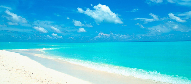 碧海蓝天沙滩背景