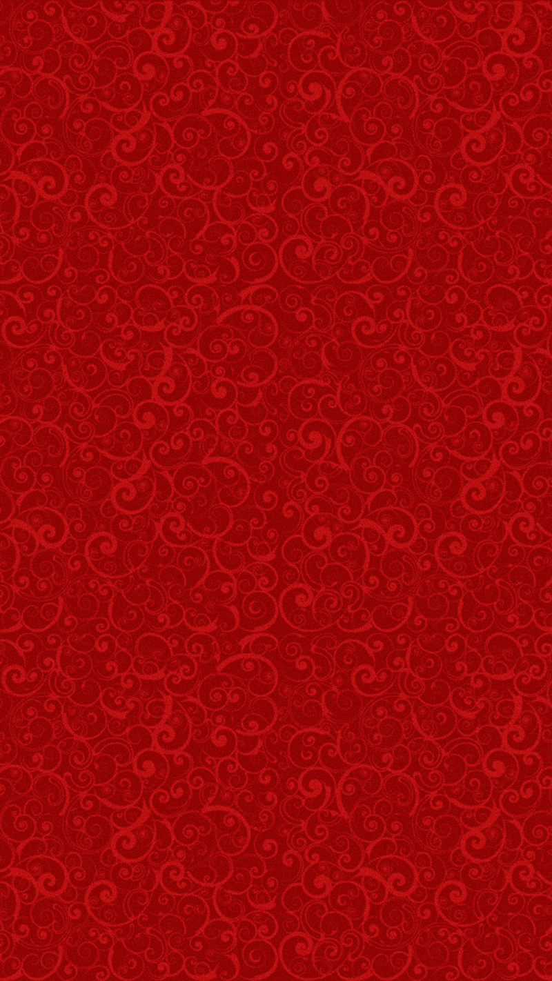 红色印花H5背景