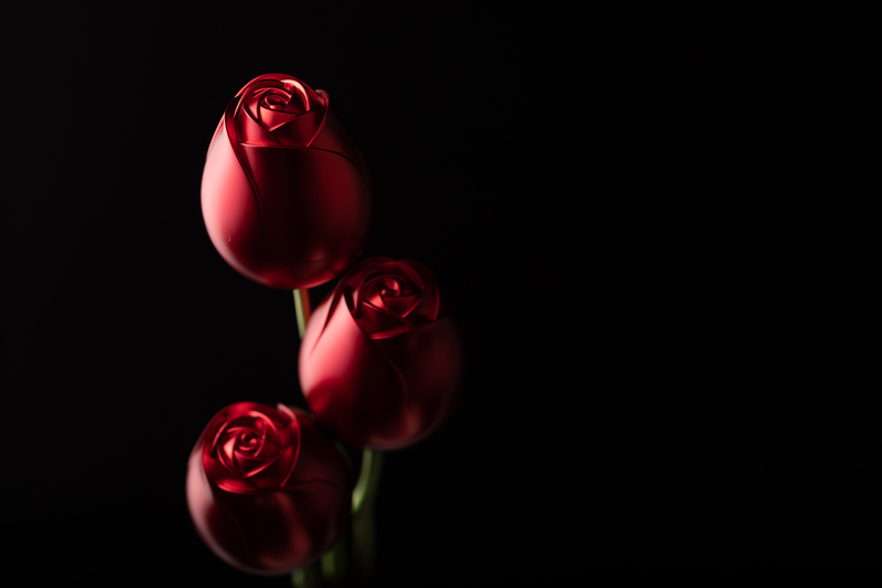 黑色红金属玫瑰5