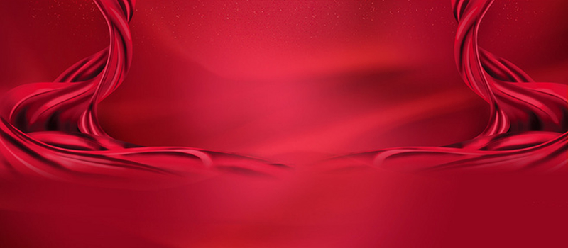 红色华丽丝绸背景海报背景素材
