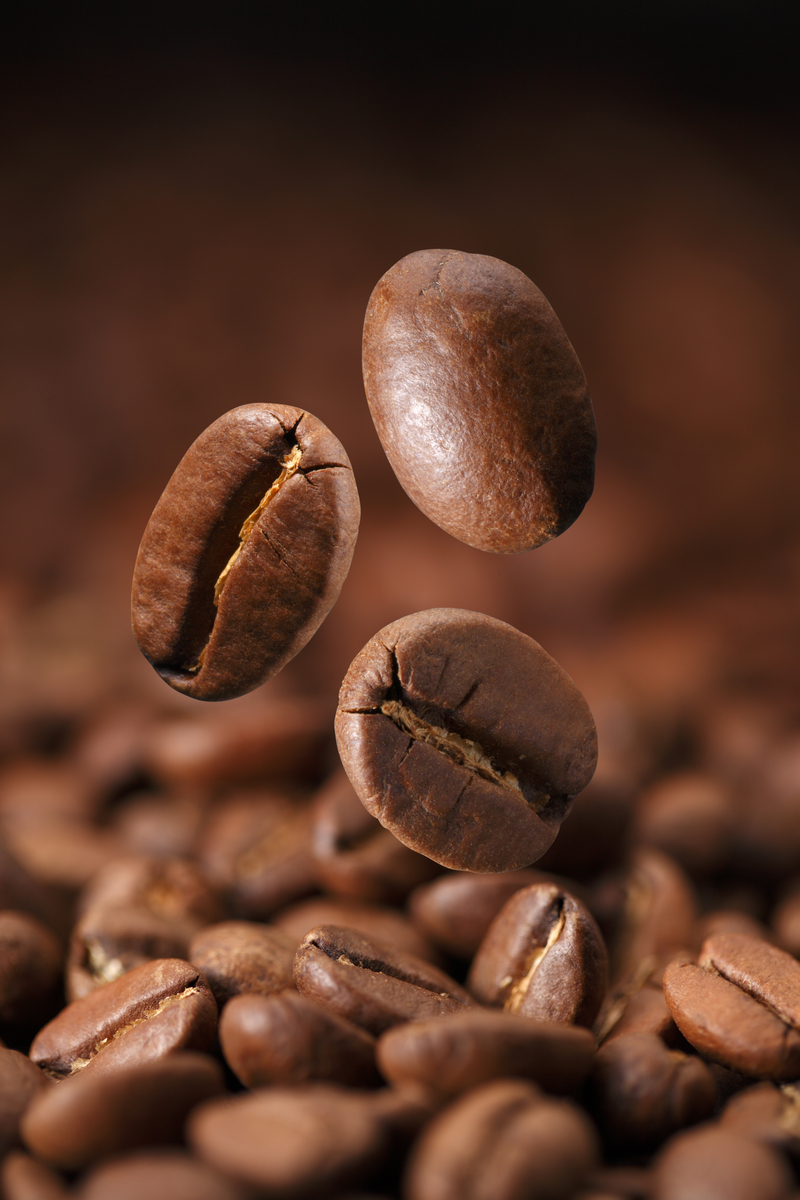 烘焙咖啡豆背景图