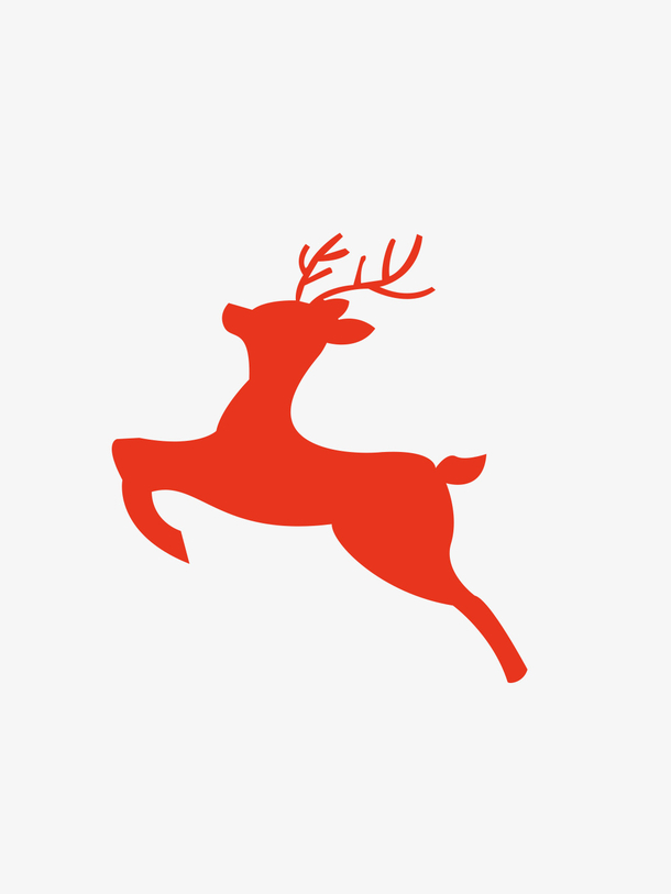 圣诞节奔跑小鹿