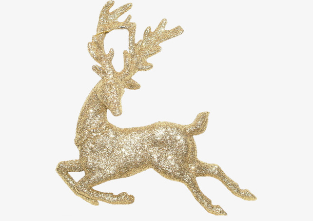 圣诞素材-金色麋鹿