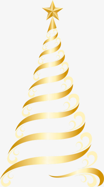 金色圣诞树金色