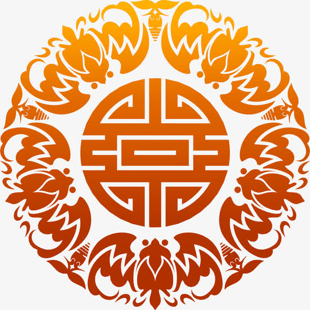 中式复古淡雅花纹