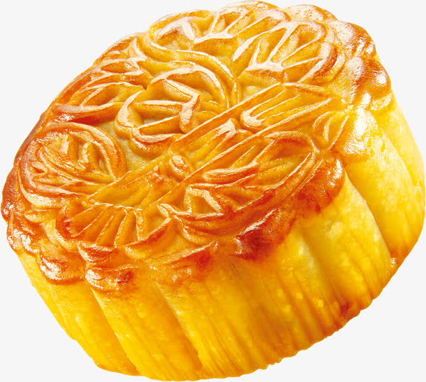 中秋节黄色月饼花纹