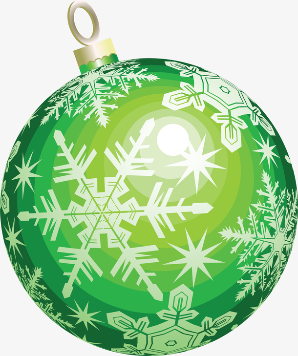 圣诞节绿色装饰球
