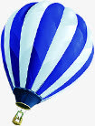 卡通蓝色条纹气球