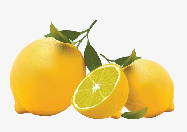 高清水果切开的柠檬