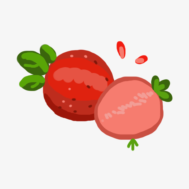 草莓手绘水果