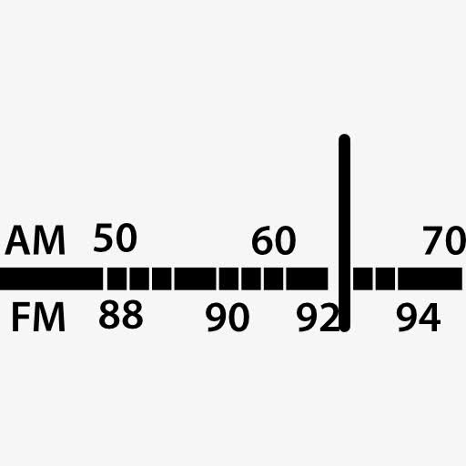 收音机AM和FM调谐器图标