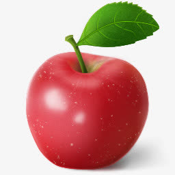 逼真水果苹果PNG图标