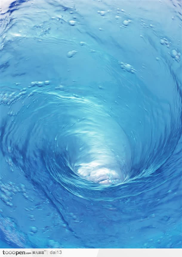 蓝色水精灵漂亮的漩涡