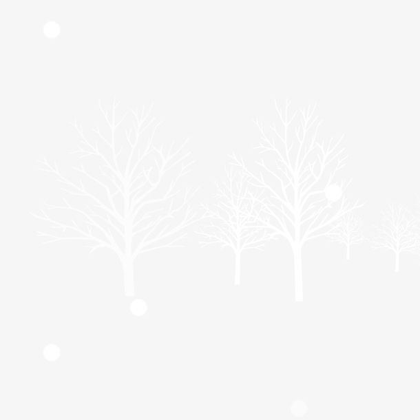 白色松树节日元素