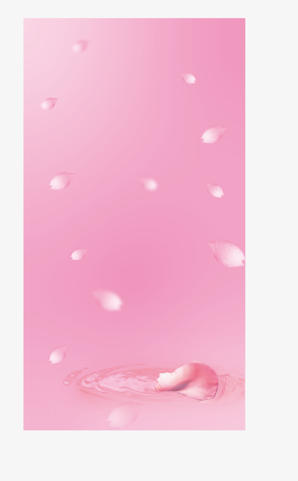 粉色花瓣水面背景
