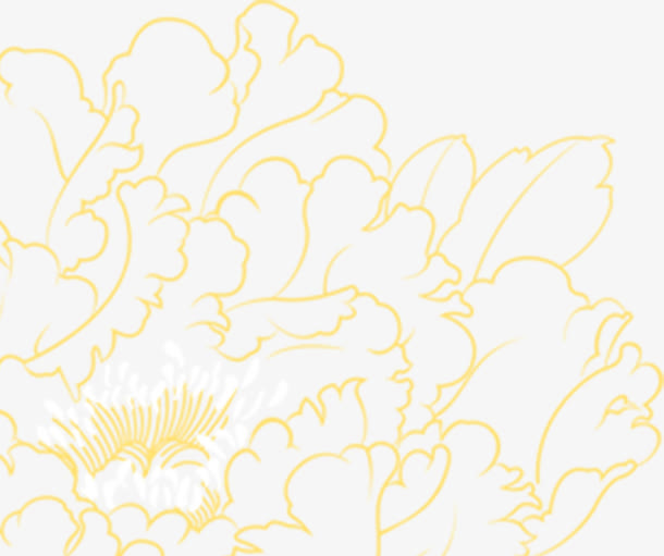 黄色手绘花朵中秋国庆背景