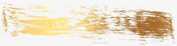 黄金漆质感墨迹透明PNG笔触素材