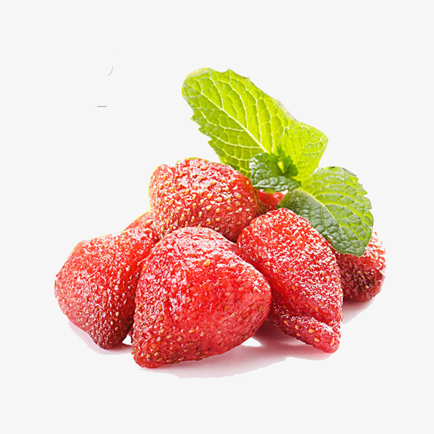 美味的冻干草莓