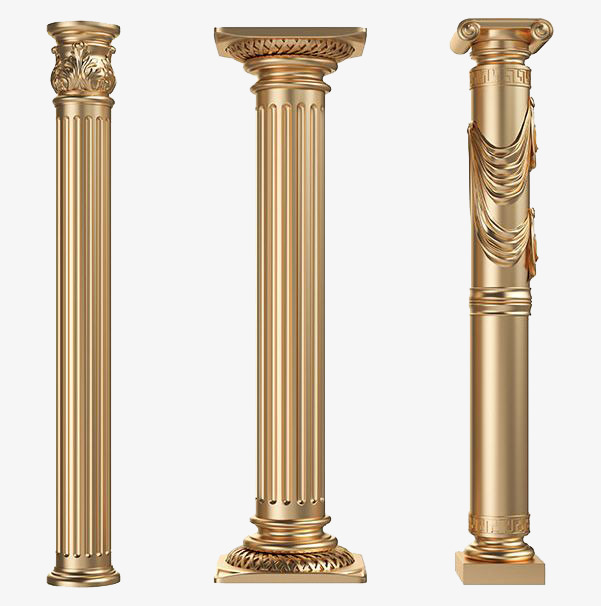 金色柱子 欧式