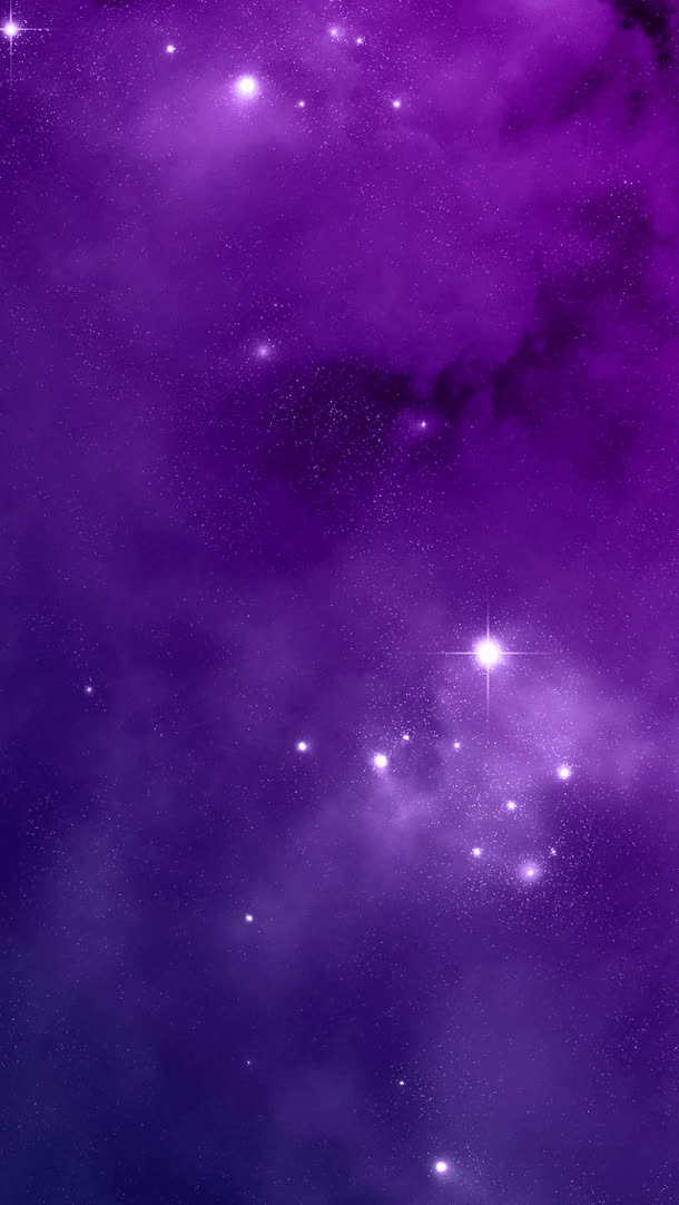 紫色星空白色光点