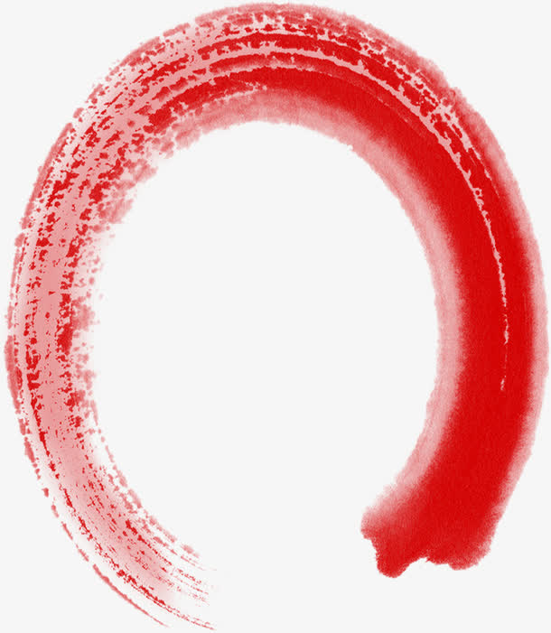 活动海报圆圈红色手绘效果