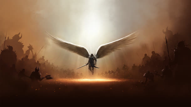 战争天使海报背景