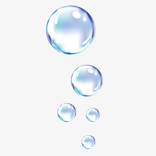 矢量动态水泡气泡水珠