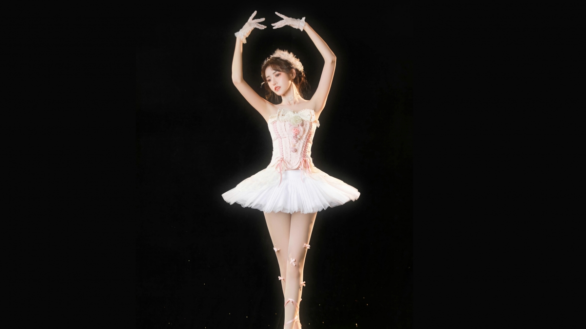 芭蕾舞美女 好看身材 美腿 唯美4k美女壁纸