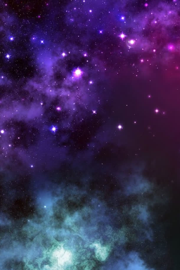 紫色梦幻星空光效