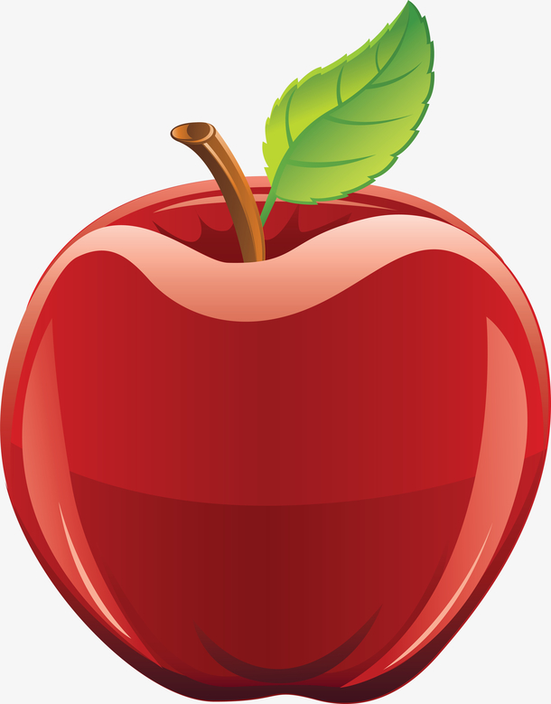 卡通红苹果水果1