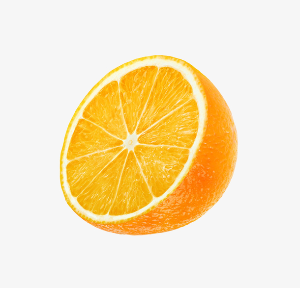 橙子切开素材