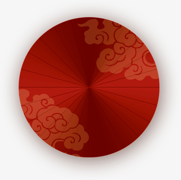 中国风中国红纸伞油纸伞