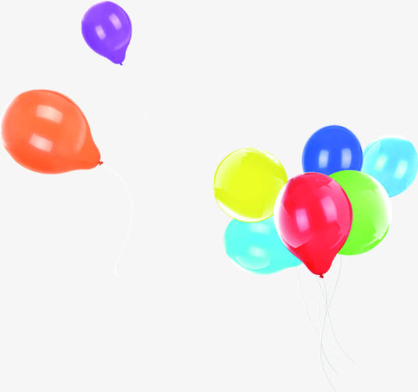 彩色氢气球夏日
