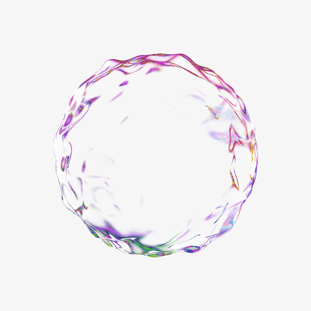 彩色透明png气泡