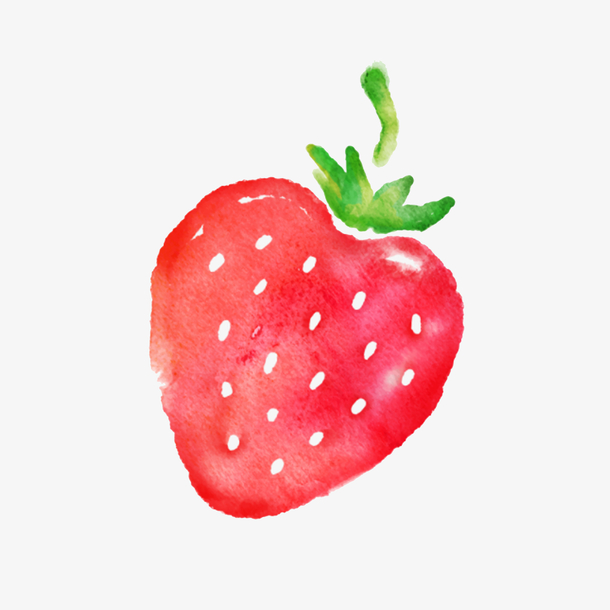 水果，手绘，可爱，草莓